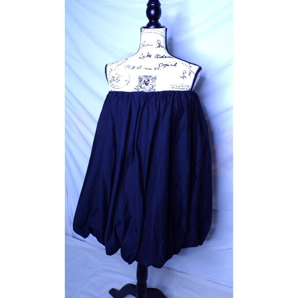 🆕ULLA JOHNSON Polline Bubble Hem Mini Dress Cotton Black 6 - Picture 8 of 13